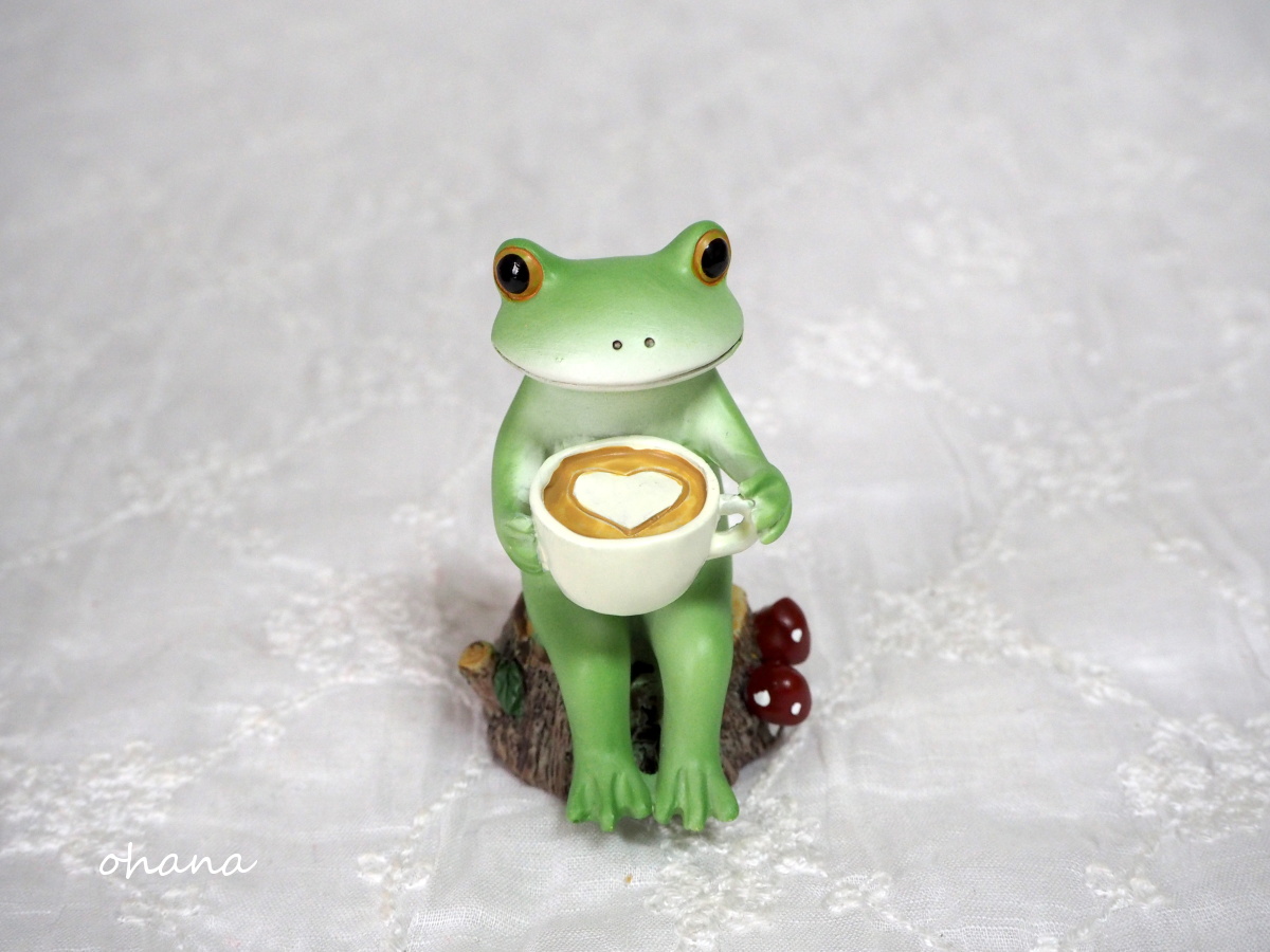 カフェラテどうぞ