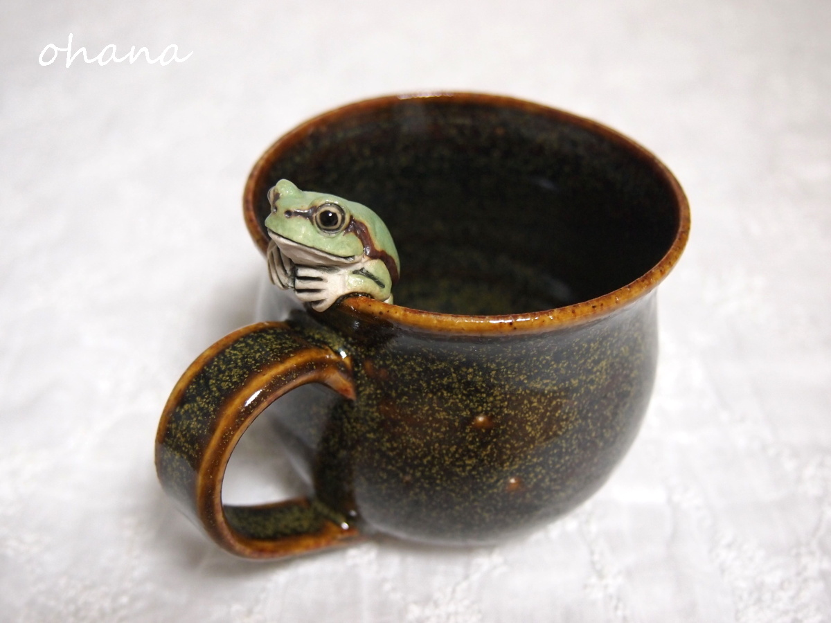 アマガエルのマグカップ