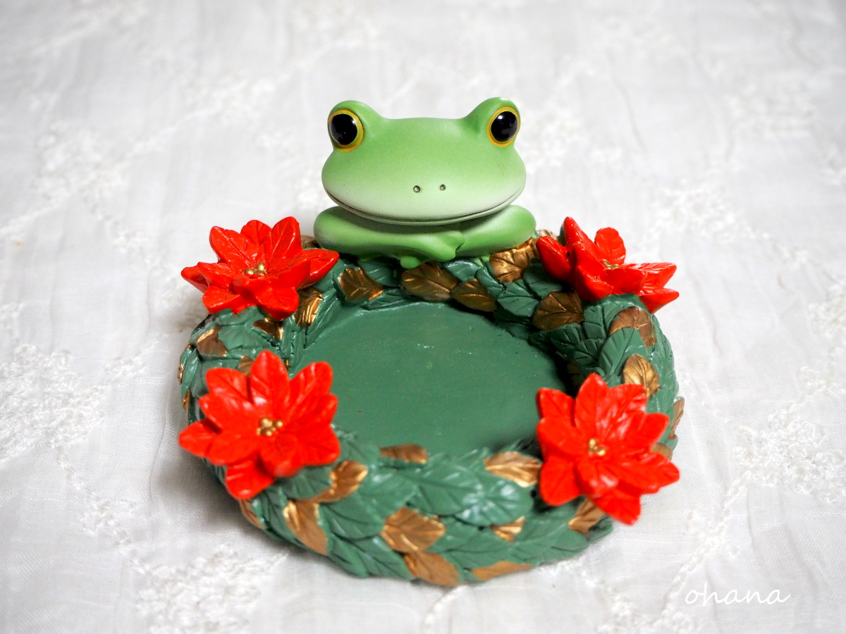 クリスマスリースの小物入れ