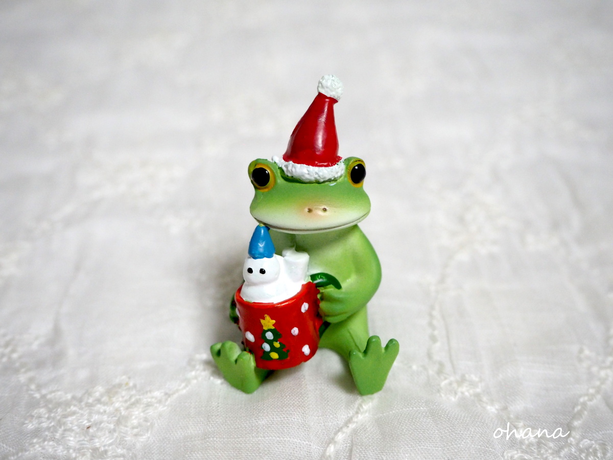 クリスマスココアとカエル